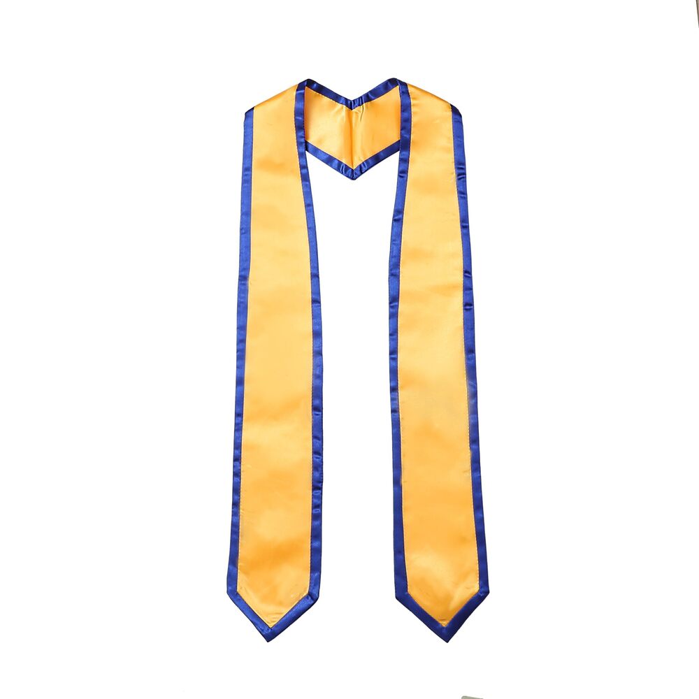 8938 Unisex Graduation Stole Classic End with Trim Graduation Sash